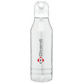 20 Oz. H2go Flip Water Bottle w/Clear Threaded Lid And Clear Straw
